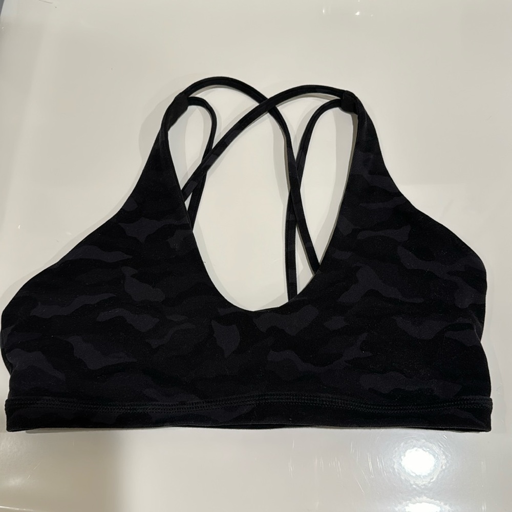 lululemon camo sports bra
